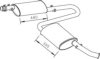 DINEX 33336 Middle-/End Silencer